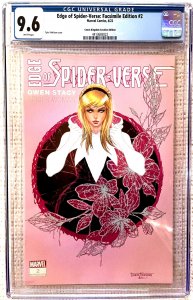 ?~EDGE OF SPIDER-VERSE #2 FACSIMILE~?~TYLER KIRKHAM~GWEN VARIANT~?~CGC 9.6~?