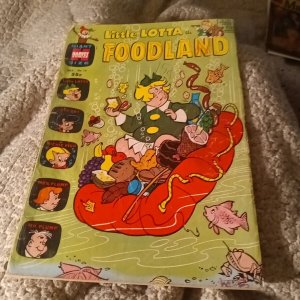 Harvey Comics Little Lotta in Foodland #14 silver age hits 1967 Richie rich dot