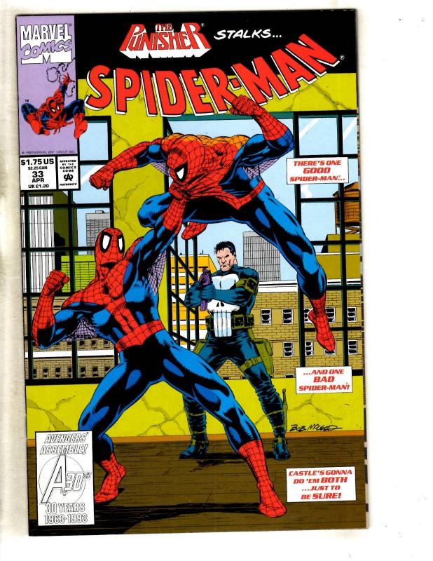 Lot Of 11 Spider-Man Marvel Comic Books # 31 32 33 (2) 34 35 36 37 38 39 40 CR58