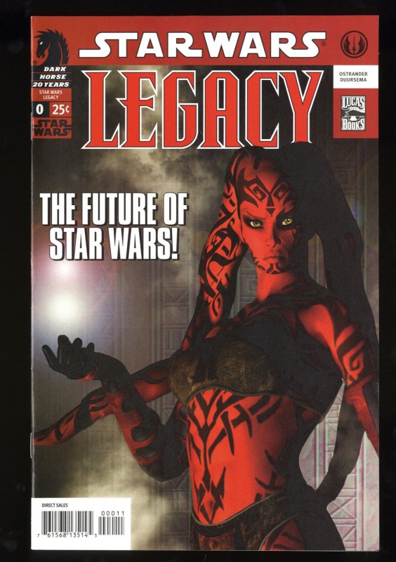 Star Wars: Legacy #0 VF/NM 9.0 Darth Talon Cover!