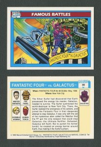 1990 Marvel Comics Card  #89 ( Fantastic Four vs Galactus) / NM-MT