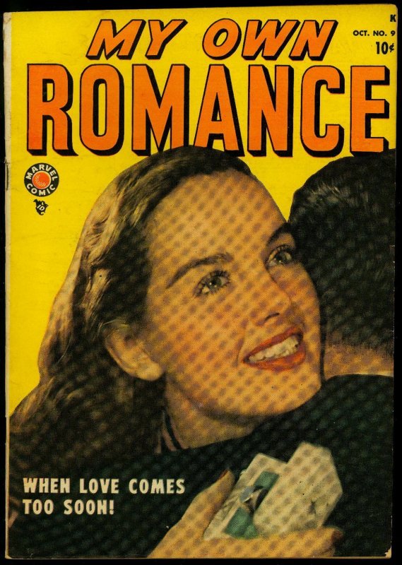 My Own Romance #9 1949- Marvel Romance- Photo cover- VG/F