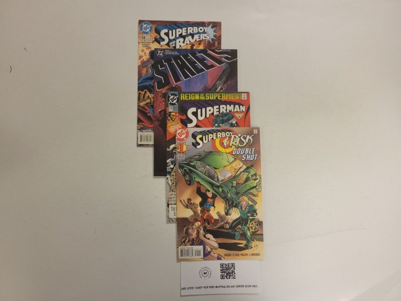 4 DC Comics #1 12 Superboy + #78 Superman + #3 Streets 9 TJ27