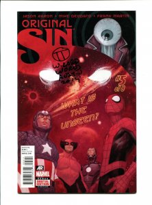 Original Sin #5 - Signed Julian Tedesco / Mike Deodato Jr Art (9.0) 2014