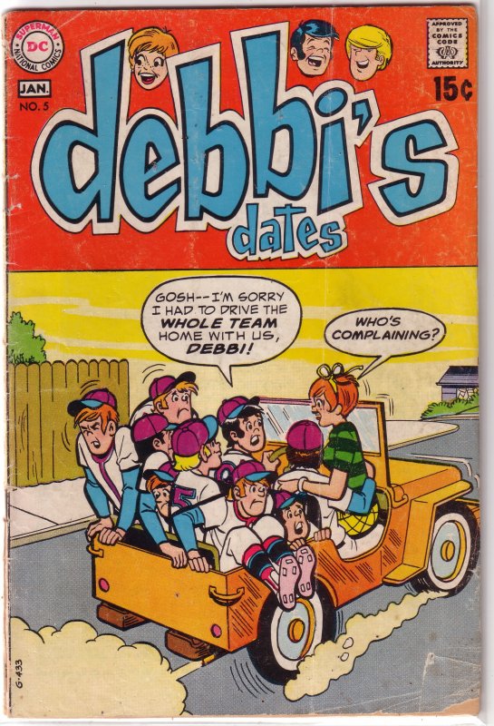 Debbi's Dates # 5 FR/GD (1969, DC)