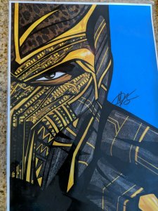 MICHAEL B. JORDAN.. Black Panther's Erik Killmonger - SIGNED 17 x11