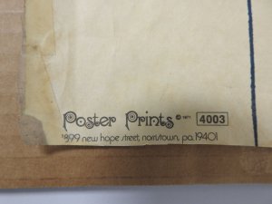 Lifesize Superman Poster (1971) large tears and tape present on poster