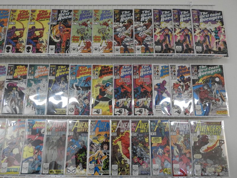 West Coast Avengers 1-101 missing #s 94 and 99 W/ Annuals and Duplicates! Avg VF