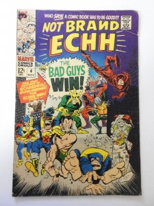 Not Brand Echh #4 (1967) VG/FN Condition! ink on 1st page