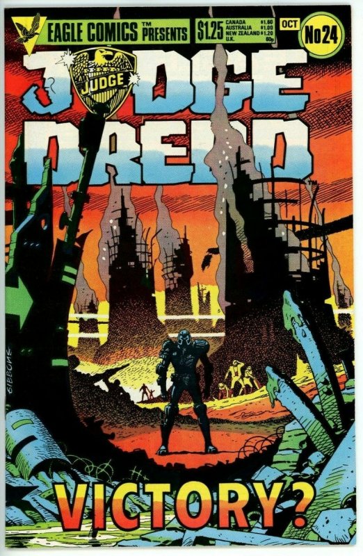 Judge Dredd #24 (1983 Eagle) - 8.5 VF+ *The Apocalypse War* 