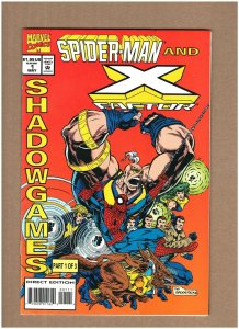 Spider-man and X-Factor: Shadowgames #1 Marvel Comics 1994 Kurt Busiek VF+ 8.5