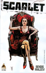 Scarlet #2 (2nd) FN ; Icon | Brian Bendis Maleev