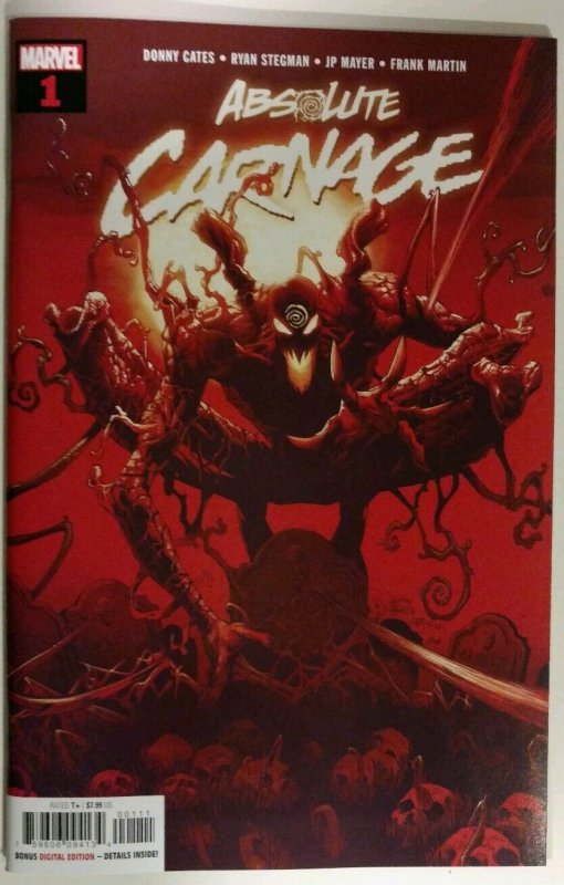 Absolute Carnage lot; #1 cover A & B. Cult of Carnage, Scream 2 all NM or better