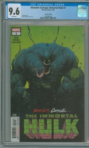 Absolute Carnage: Immortal Hulk #1 2nd Print CGC 9.6!