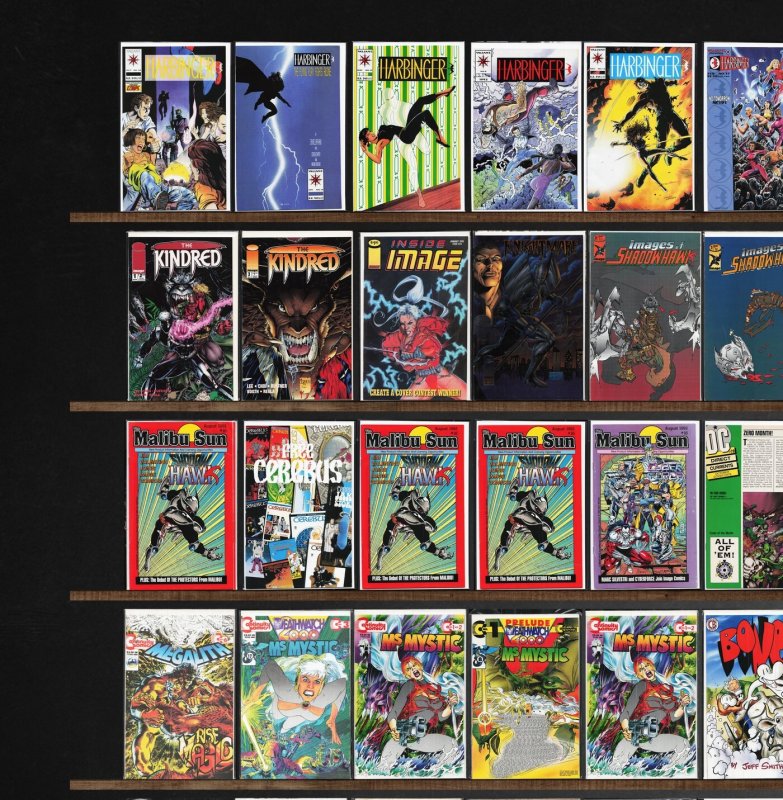 Huge Lot 150+ Comics with Harbinger, The H.A.R.D. Corps, The Malibu Sun & More!