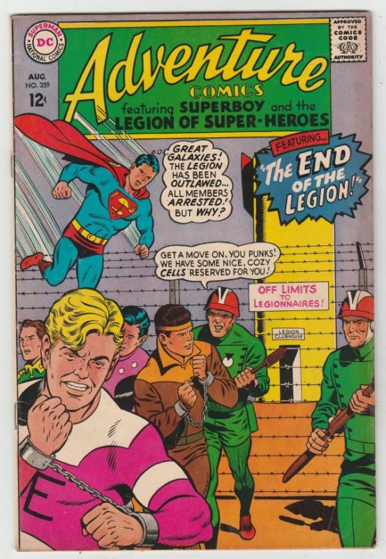 Adventure Comics #359 (Aug-67) VG/FN+ Mid-Grade Legion of Super-Heroes, Superboy