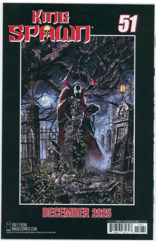 KING SPAWN #50 IMAGE 2025 1:250 VIRGIN VARIANT SIGNED W/COA TODD MCFARLANE NM