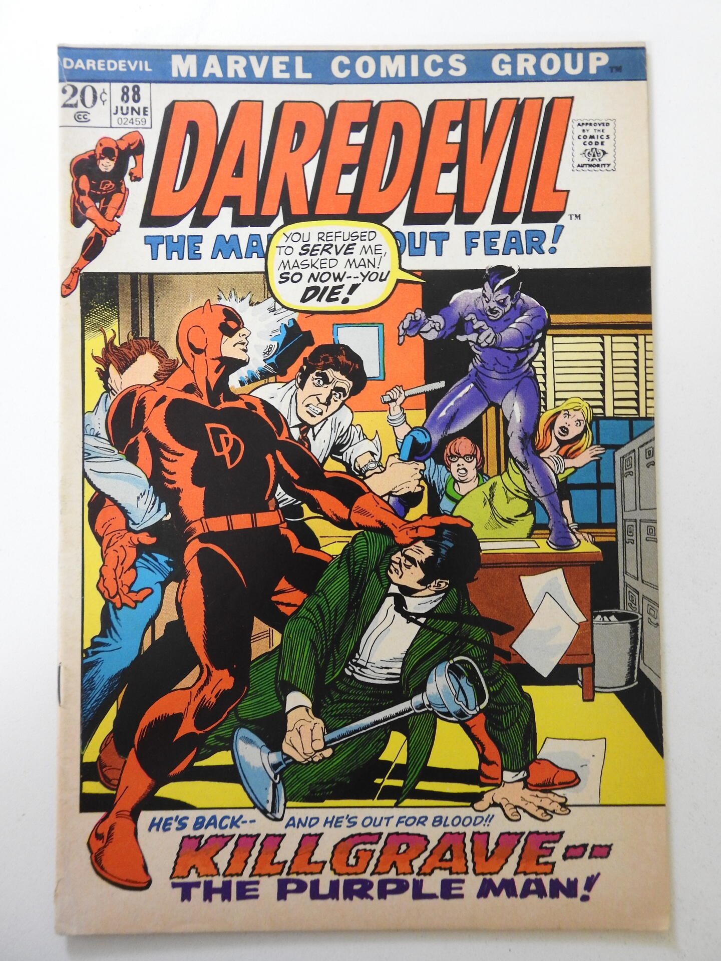 Daredevil #88 (1972) VG/FN Condition! 1/2 in tear fc | Comic Books ...