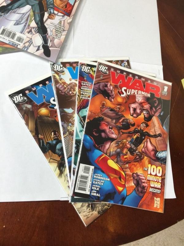 Superman War Of The Supermen 1-4 1 2 3 4 Variants Also Included All Nm/M 8 Total