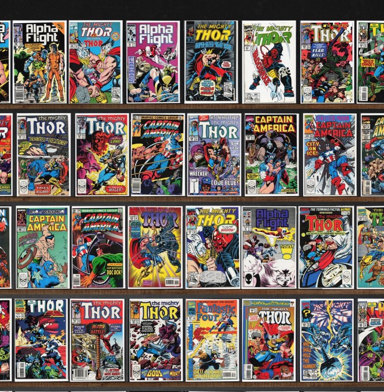Huge Lot 140+ Comics with The Mighty Thor, Alpha Flight & More!