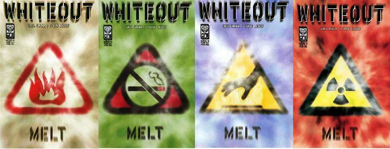 WHITEOUT MELT (1999 ONI) 1-4  Rucka & Lieber  COMPLETE!