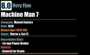 Machine Man 7 (1978) VF Bronze Age Marvel Comics