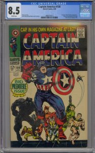 Captain America #100 (1968) CGC Graded 8.5 1st issue to silver age titled series