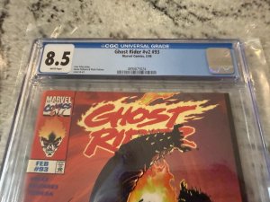 Ghost Rider # 93 CGC Graded 8.5 Marvel Comic Book 1998 Last Issue Demon JH24
