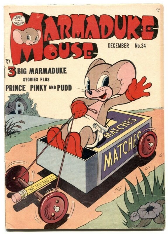 Marmaduke Mouse #34 1952- Golden Age Funny Animals FN