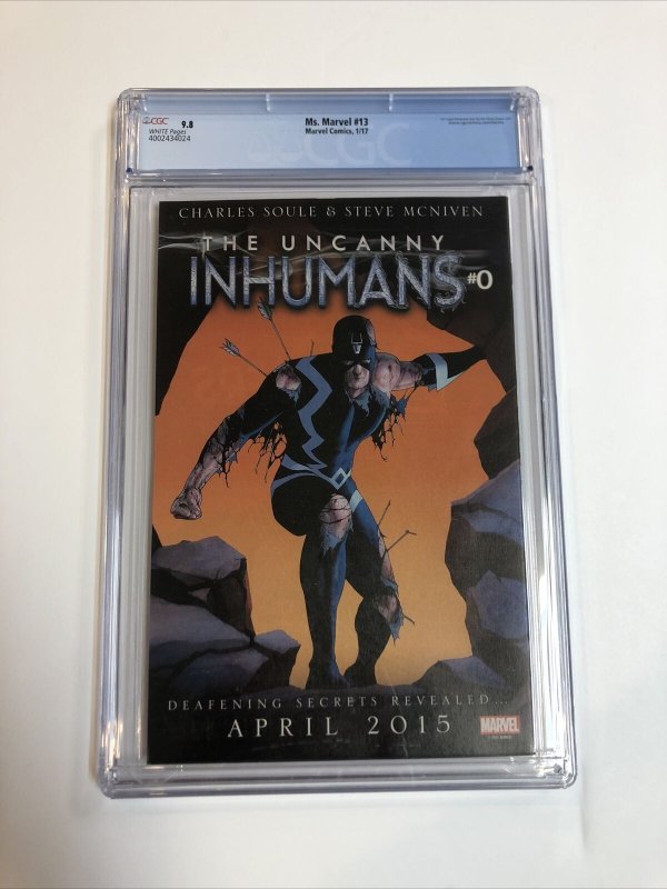 Ms. Marvel (2017) # 13 (CGC 9.8 WP) MCU Disney+