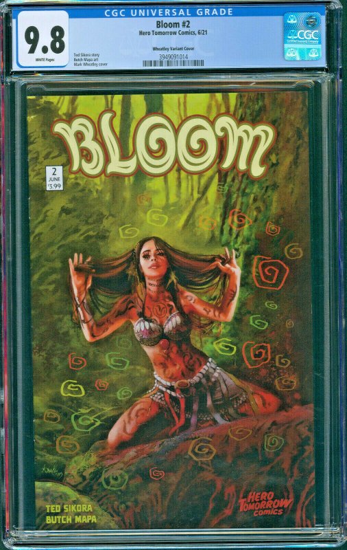 Bloom #2 Mark Wheatley Variant Hero Tomorrow Comics 2021 CGC 9.8 