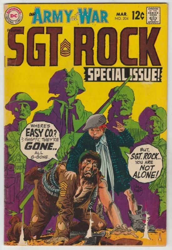 Our Army at War #204 Sgt. Rock strict VF- 8.0 High-Grade  Many more War books