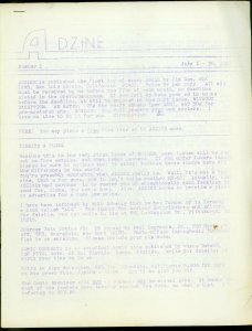 AdZine Fanzine #1 1967- Jim Dee- Early comic sales list zine VG