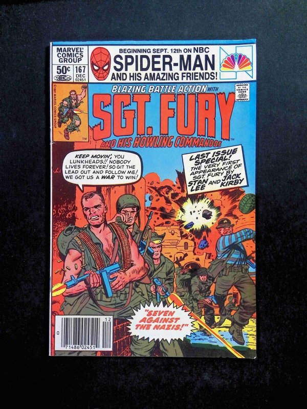 Sgt. Fury #167  MARVEL Comics 1981 FN NEWSSTAND