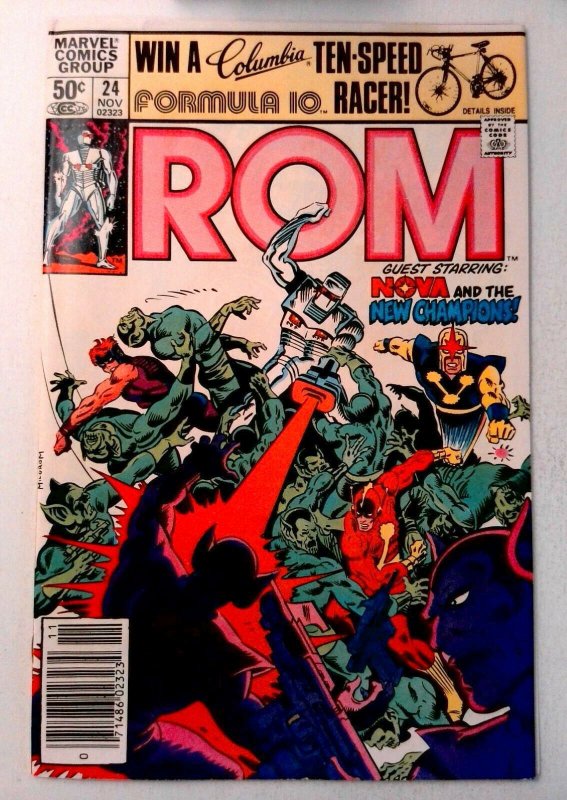 Rom #24 Marvel 1981 VF Bronze Age Comic Book 1st Print