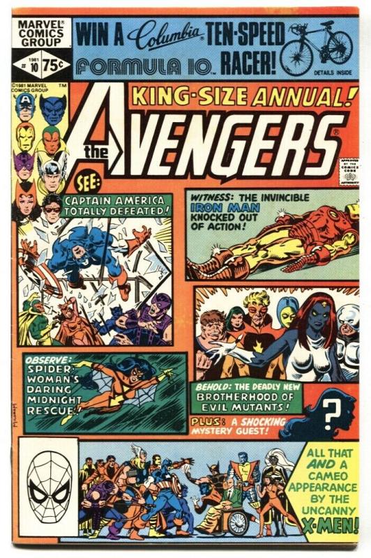 AVENGERS ANNUAL #10 1ST appearance of ROUGE MARVEL comic book 1981