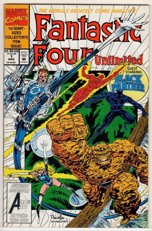 Fantastic Four Unlimited #1 Direct Edition (1993) 7.0 FN/VF