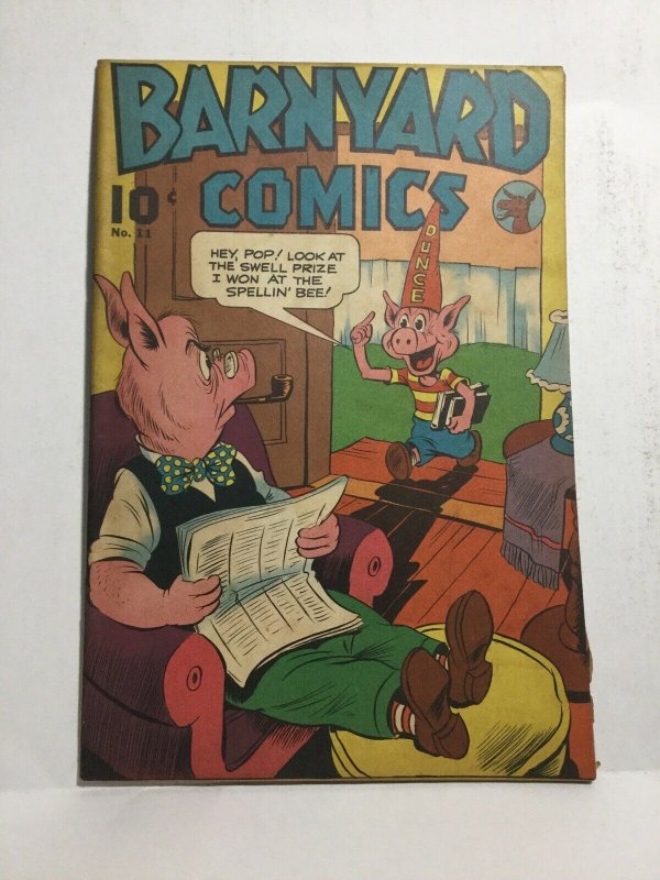 Barnyard Comics 11 Fn Fine 6.0 Animated Cartoons Inc. 1947