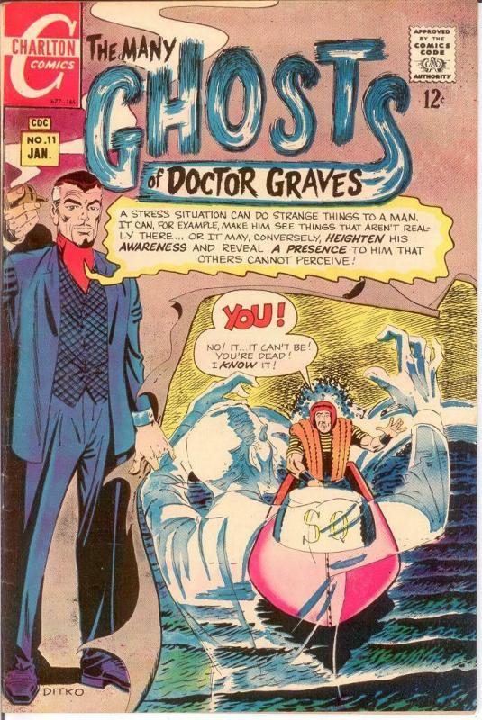 MANY GHOSTS OF DOCTOR GRAVES (1967-1982 CH) 11 F+ COMICS BOOK