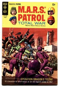 M.A.R.S. Patrol Total War #10 BATTLE COVER 1969 GOLD KEY FN/VF