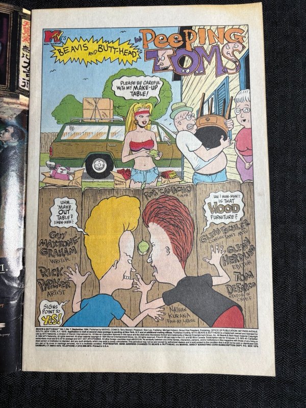 1994 BEAVIS AND BUTTHEAD #7 VG 4.0 Marvel Comics / MTV