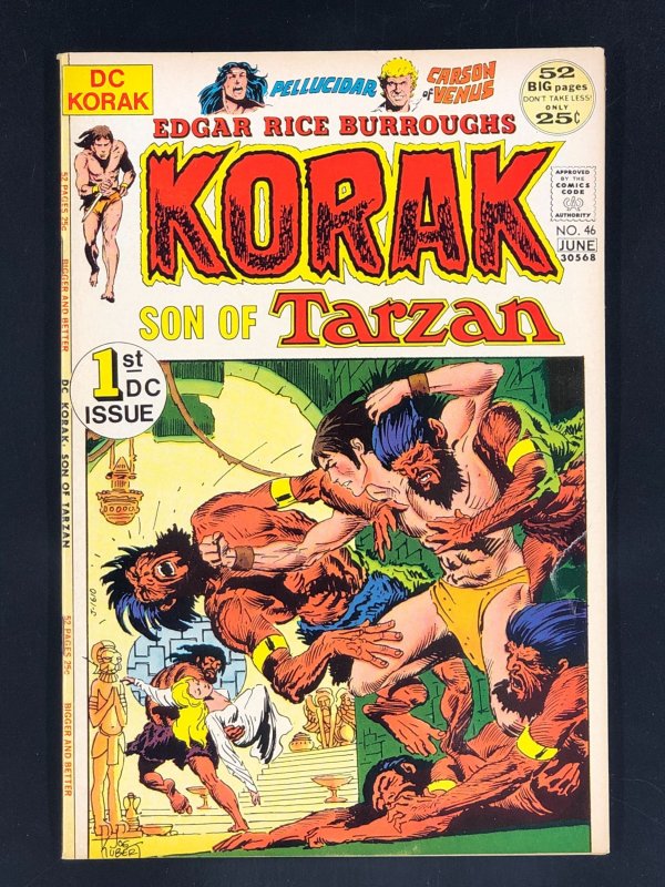 Korak, Son of Tarzan #46 (1972) Kubert Art, 1st DC Issue!