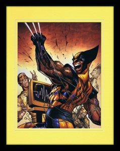 X Force #25 Wolverine 11x14 Framed Poster Display Marvel J Scott Campbell   