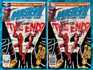 Daredevil LOT #175 - Signed by Klaus Janson. Direct & Newsstand. (9.0/9.2) 1982