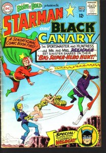 BRAVE & BOLD #62  STARMAN  BLACK CANARY WILDCAT    1965 VG