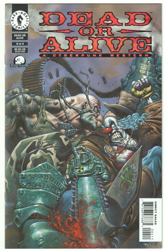 Dead or Alive: A Cyberpunk Western #1, 2, 3, 4 (1998) Complete set!