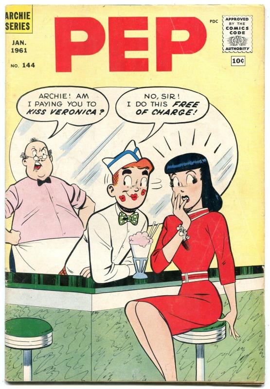 Pep Comics #144 1961- Archie-Ice cream cover VG+