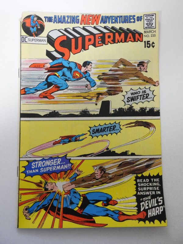 Superman #235 (1971) VG- Condition chew top left, stamp bc