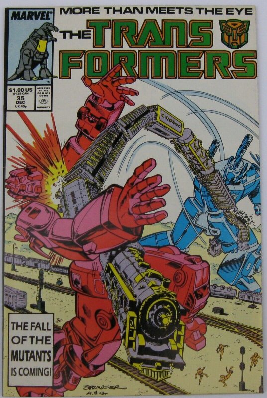 Transformers 35 Dec 1987 Marvel NM condition 9.4