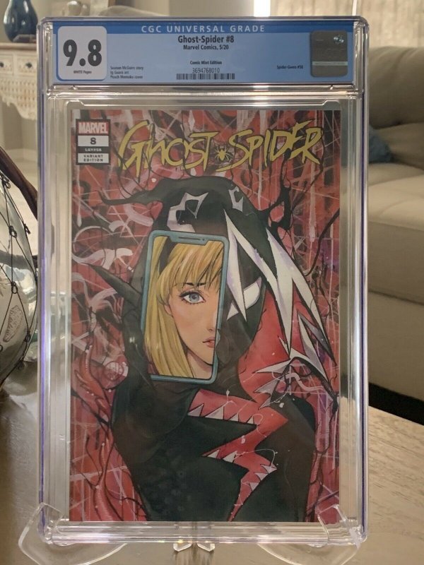 Ghost-Spider #8 CGC 9.8 Comic Mint Edition Peach Momoko Variant Cover